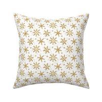 Snowflake Shimmer in Gold, Half Scale