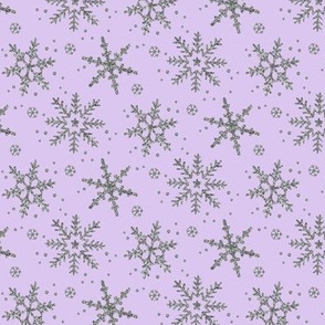 Snowflake Shimmer in Lilac, Half Scale