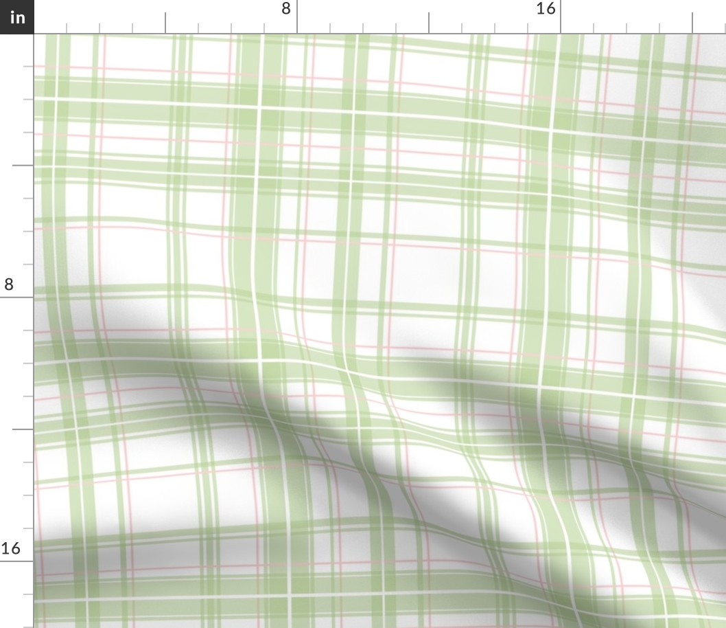 Lotte Tartan in bright basil