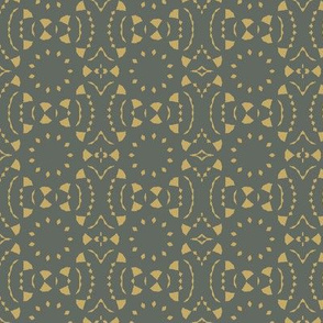 Abstract in Gold and Grey