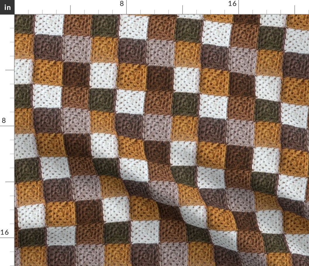 Neutral Squares Blanket