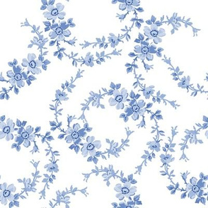 Lilla Wildflowers in monotone blueberry