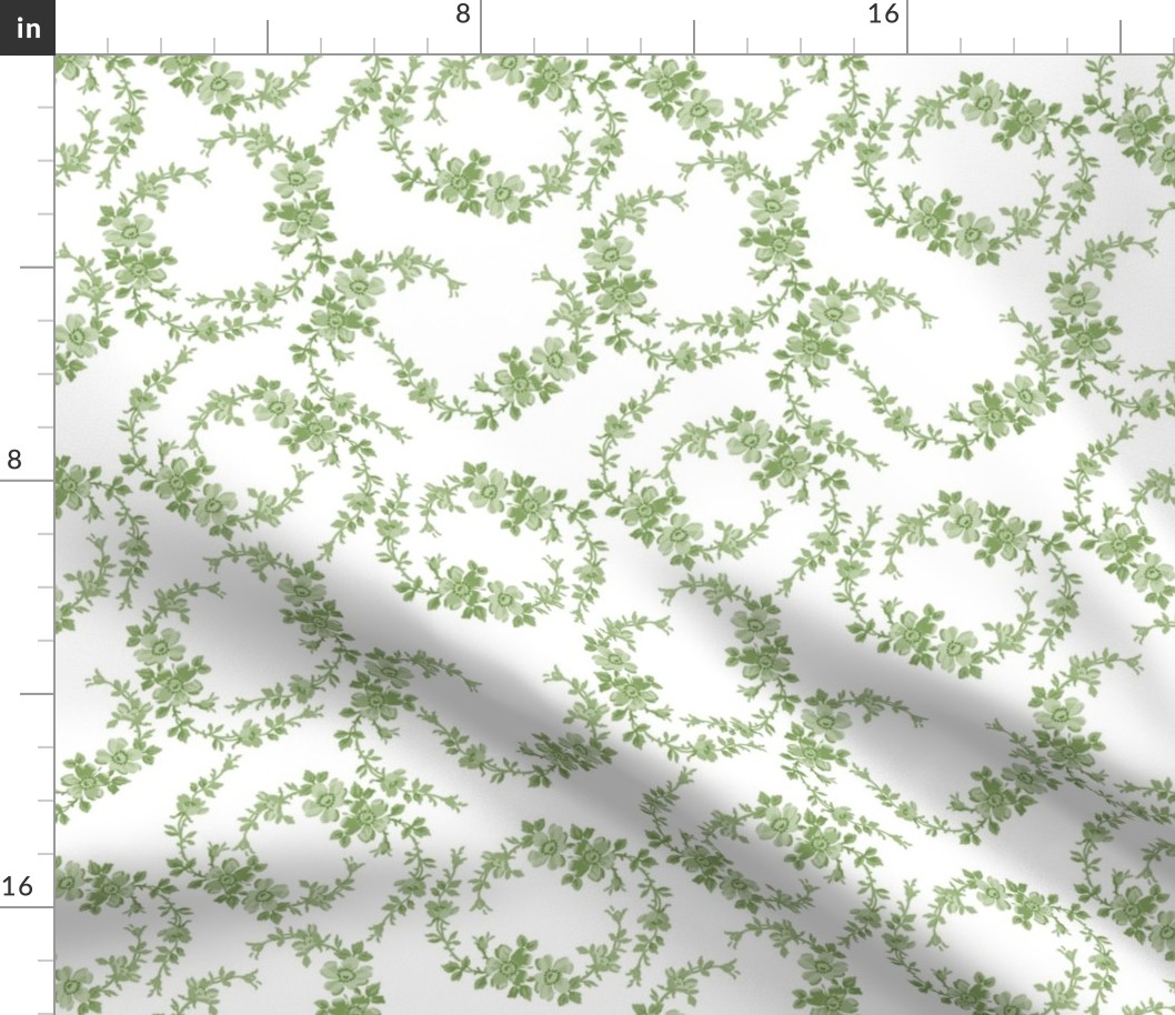 Lilla Wildflowers in basil green