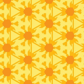 Stylized Yellow Daisies