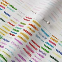 colored pencil marks