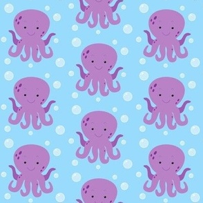 Happy Squid Light Blue