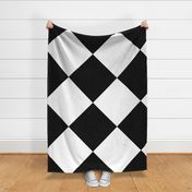 Wonderland Chessboard ~ Check ~ Black and White ~ Extra Large
