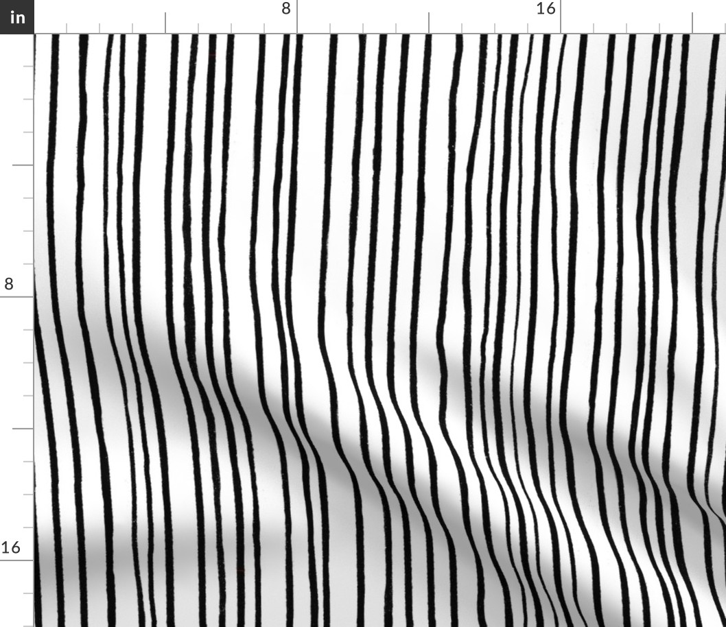 Rough Stripes in black and white