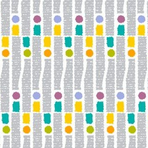 Cheery dots / Gray / Abstract