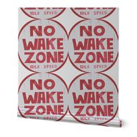 No Wake Zone