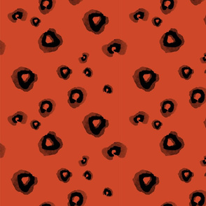 Leopard Confetti: Rust