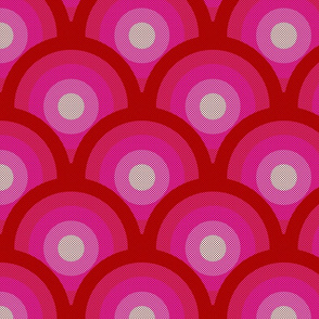 Scalloped Magenta Sun