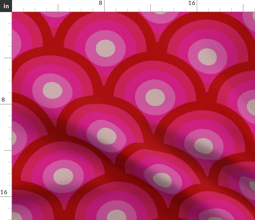 Scalloped Magenta Sun