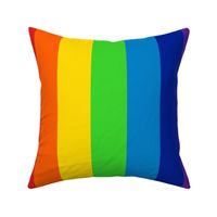Stripes - Vertical - 3 inch (7.62cm) - Rainbow - Red (E0201B), Orange (FF5F00), Yellow (FFD900), Green (3AD42D), Blue (0081C8), Dark Blue (002398), Purple (DD2695)