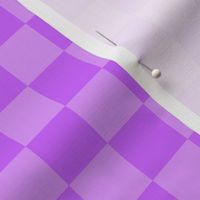 Checks - 1 inch (2.54cm) - Pale Purple (#DD97FC) and Light Purple (#CC65FD)