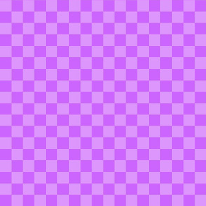 Checks - 1 inch (2.54cm) - Pale Purple (#DD97FC) and Light Purple (#CC65FD)