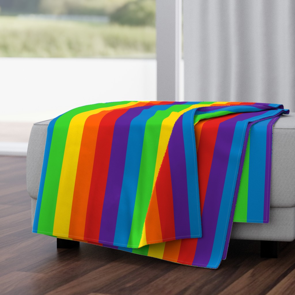 Stripes - Vertical - 2 inch (5.08cm) - Rainbow