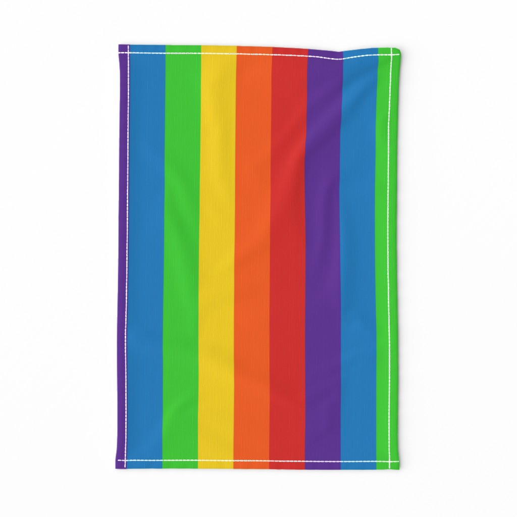 Stripes - Vertical - 2 inch (5.08cm) - Rainbow