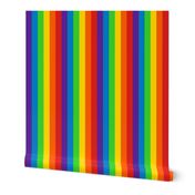 Stripes - Vertical - 2 inch (5.08cm) - Rainbow
