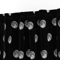 B&W moon polkadot