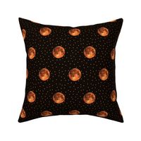 harvest moon and stars polkadot