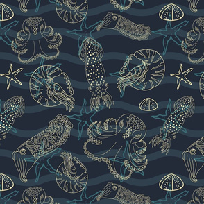 4644511-cephalopods-blue-sea-pattern-by-inides