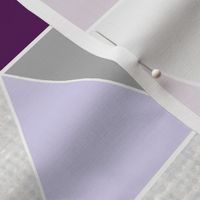 Plum Lavender Triangle Quilt