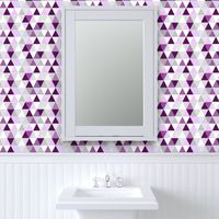 Plum Lavender Triangle Quilt