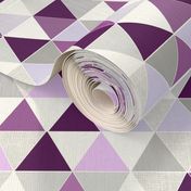 Plum Lavender Triangle Quilt