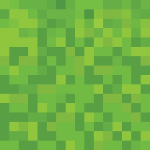 8-bit Grass Block - Spoonflower