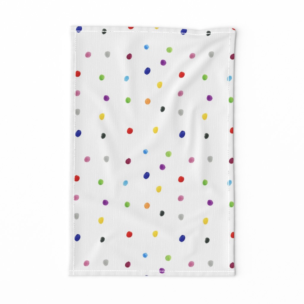 Watercolor Polka Dots - Multicolor