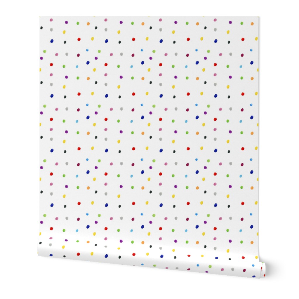 Watercolor Polka Dots - Multicolor