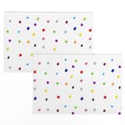 Watercolor Polka Dots - Multicolor