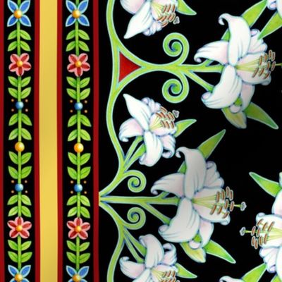Elizabethan Lily Folkloric Stripe