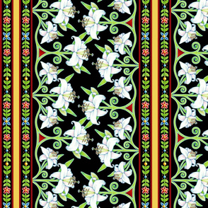 Elizabethan Lily Folkloric Stripe