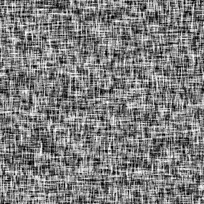White on black tweedy linen-weave, LARGE by Su_G_©SuSchaefer