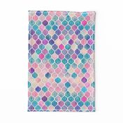 Rainbow Pastel Watercolor Moroccan Pattern