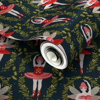 nutcracker ballet // ballerinas nutcracker christmas xmas holiday fabric by andrea lauren