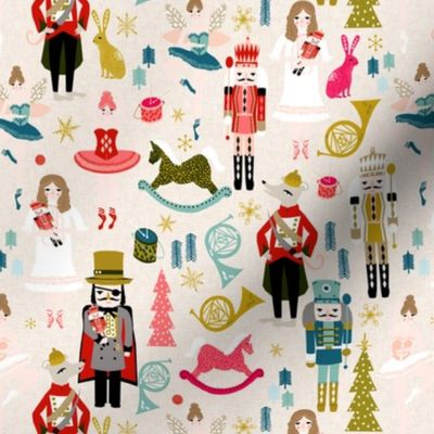 nutcracker // nutcracker holiday xmas christmas fabric xmas holiday fabric by andrea lauren