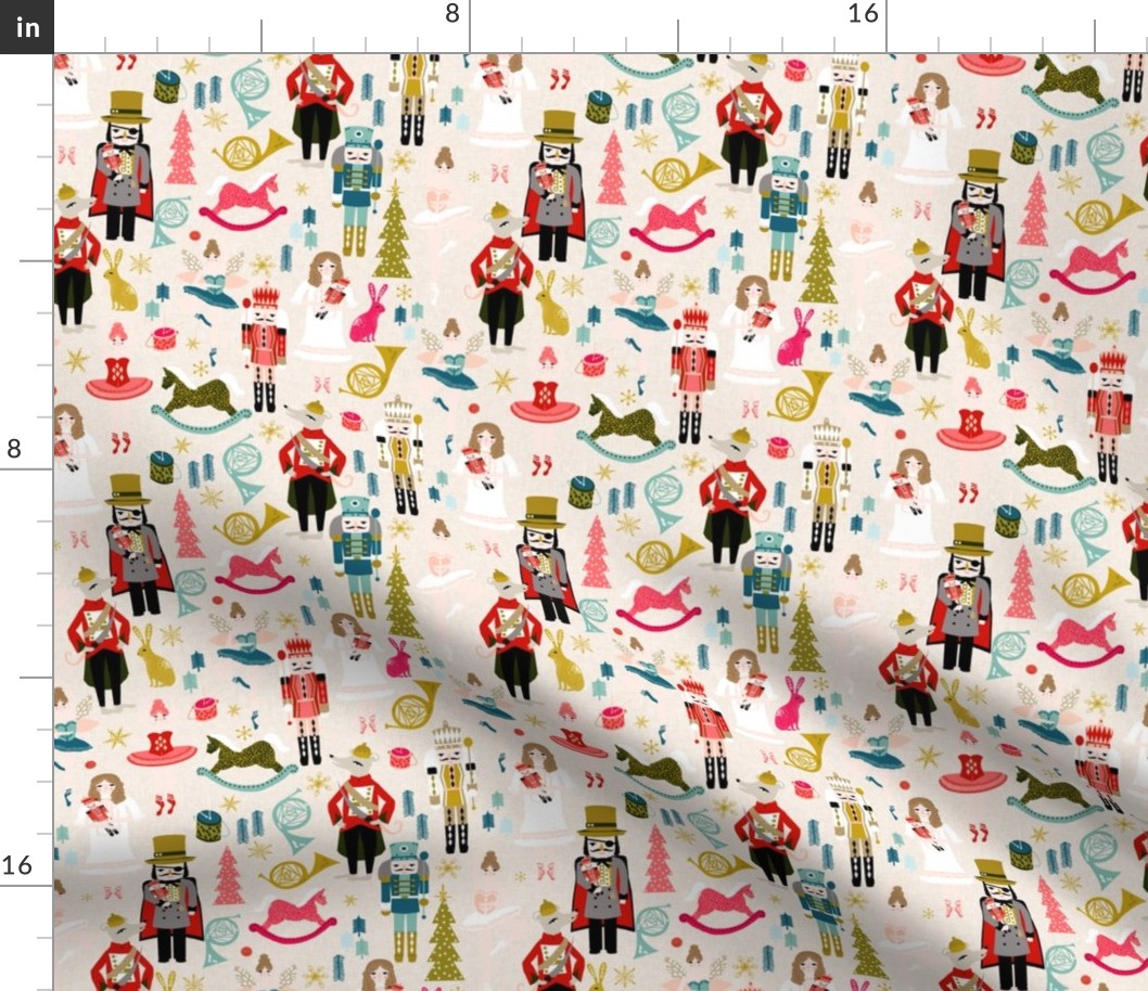 nutcracker // nutcracker holiday xmas christmas fabric xmas holiday fabric by andrea lauren