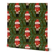 nutcracker // nutcracker ballet xmas holiday xmas christmas fabric red and green holiday design