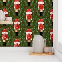 nutcracker // nutcracker ballet xmas holiday xmas christmas fabric red and green holiday design