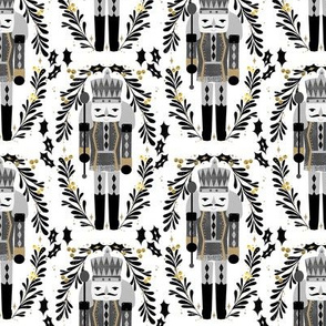 nutcracker // nutcrackers holiday xmas christmas black and gold fabric holiday xmas nutcracker ballet fabric