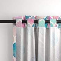 Rainbow Pastel Watercolor Moroccan Pattern - large