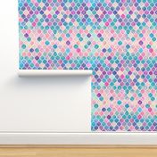 Rainbow Pastel Watercolor Moroccan Pattern - large