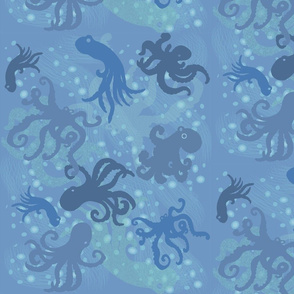 blue bubbly octopus