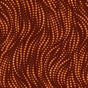 Dots Tentacular, Large - Hammered Copper