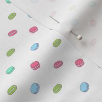 macaron pattern on white