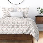 Plus plus cross geometric modern patterns in pastel beige and gray