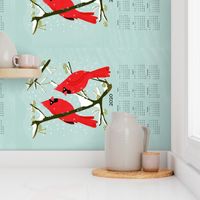 2020 Cardinals Tea Towel Calendar by Andrea Lauren 